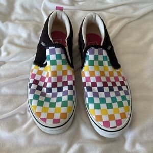 Vans Multicolor Checkered Slip-On Shoes